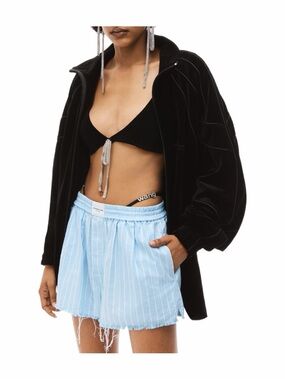 Alexander Wang raw-hem boxer shorts size S